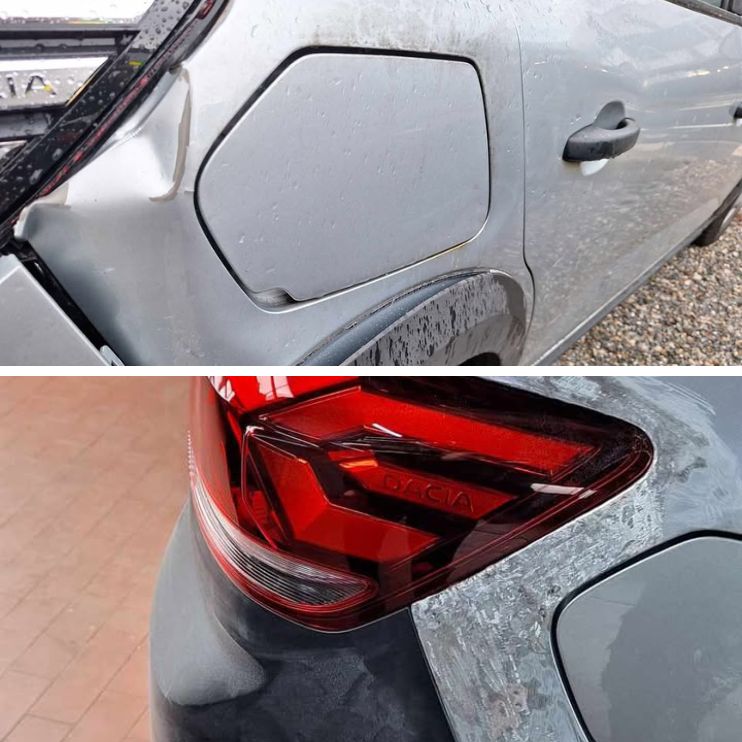 Hagelschäden vor Reparatur